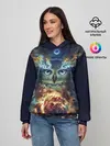 Женское худи / Сова Космос