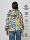 Женское худи / FALLOUT STICKER BOMBING