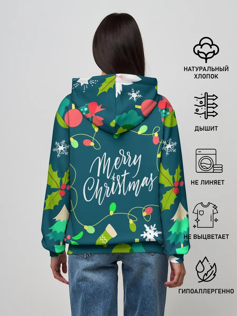 Женское худи / Merry Christmas