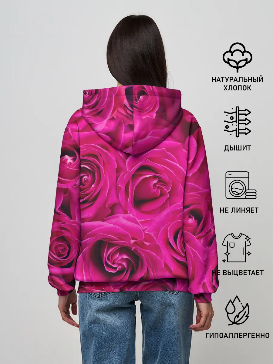 Женское худи / Розы