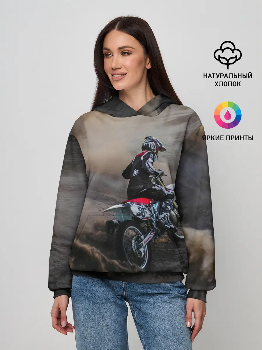 Женское худи / Душа питбайкера