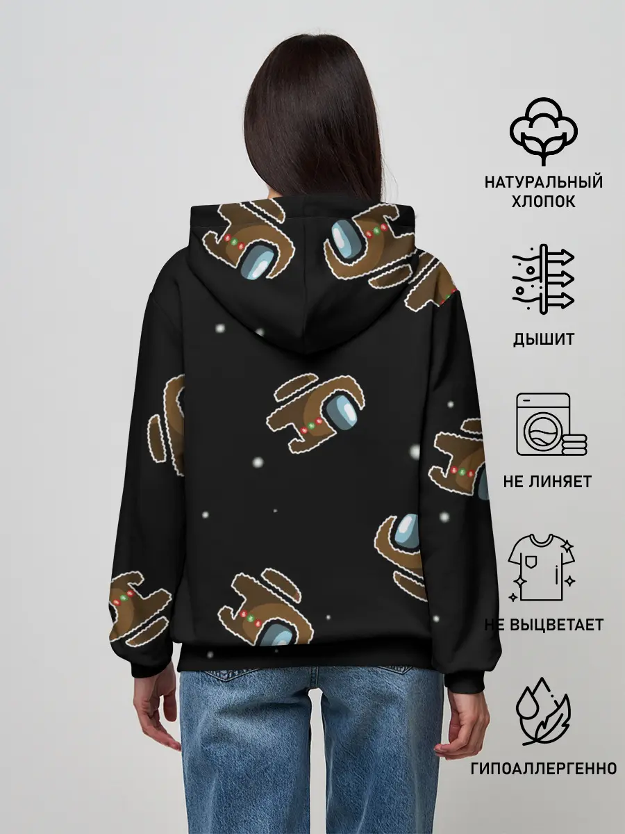 Женское худи / пряник among us