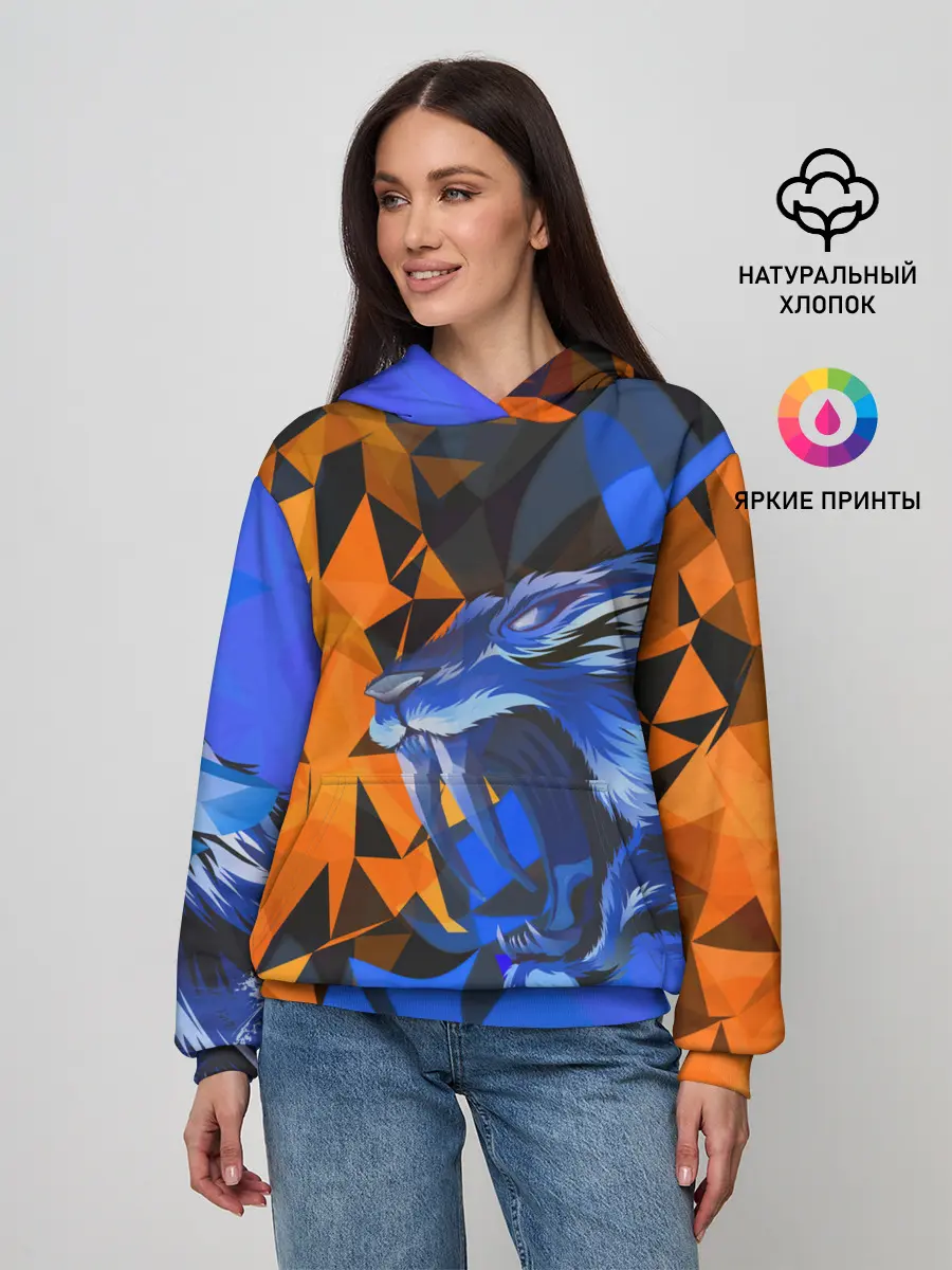 Женское худи / Тигр