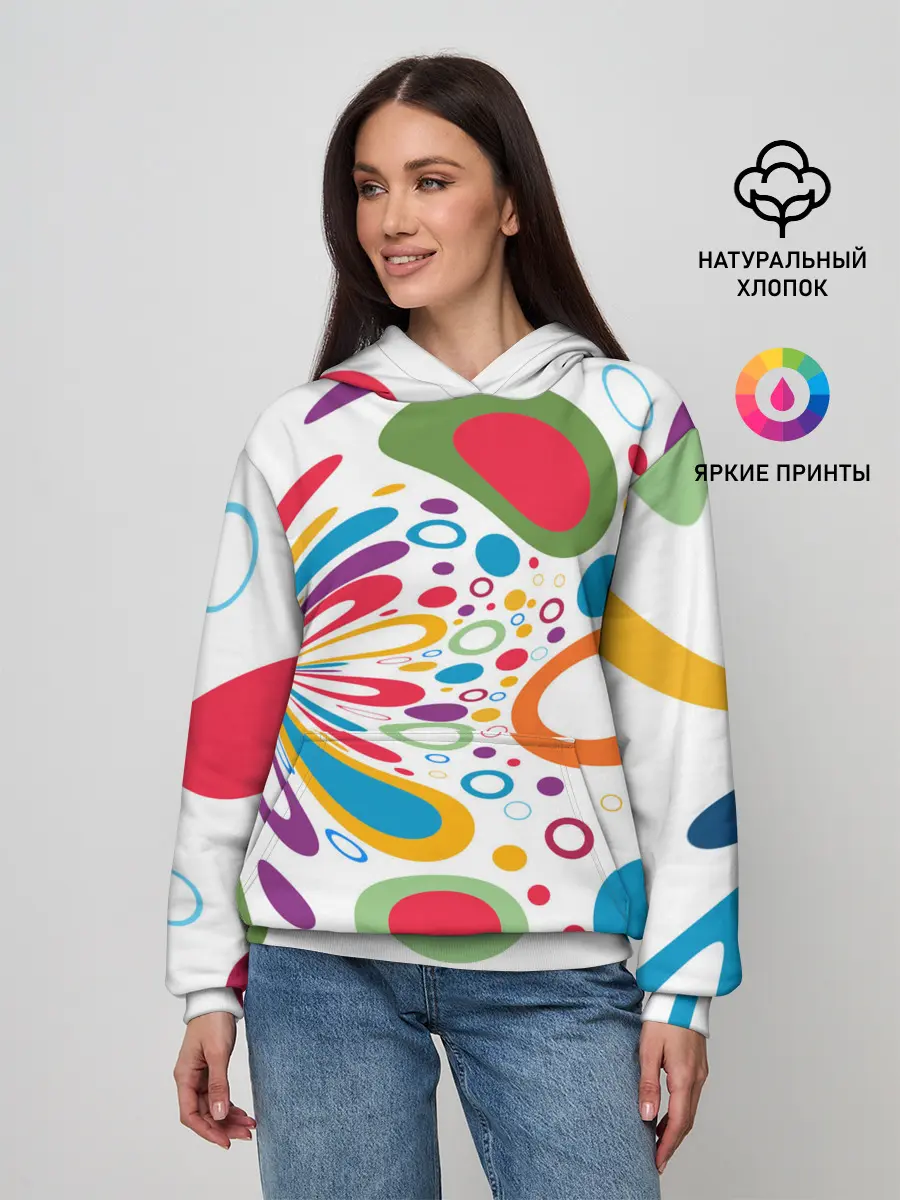Женское худи / Яркие краски