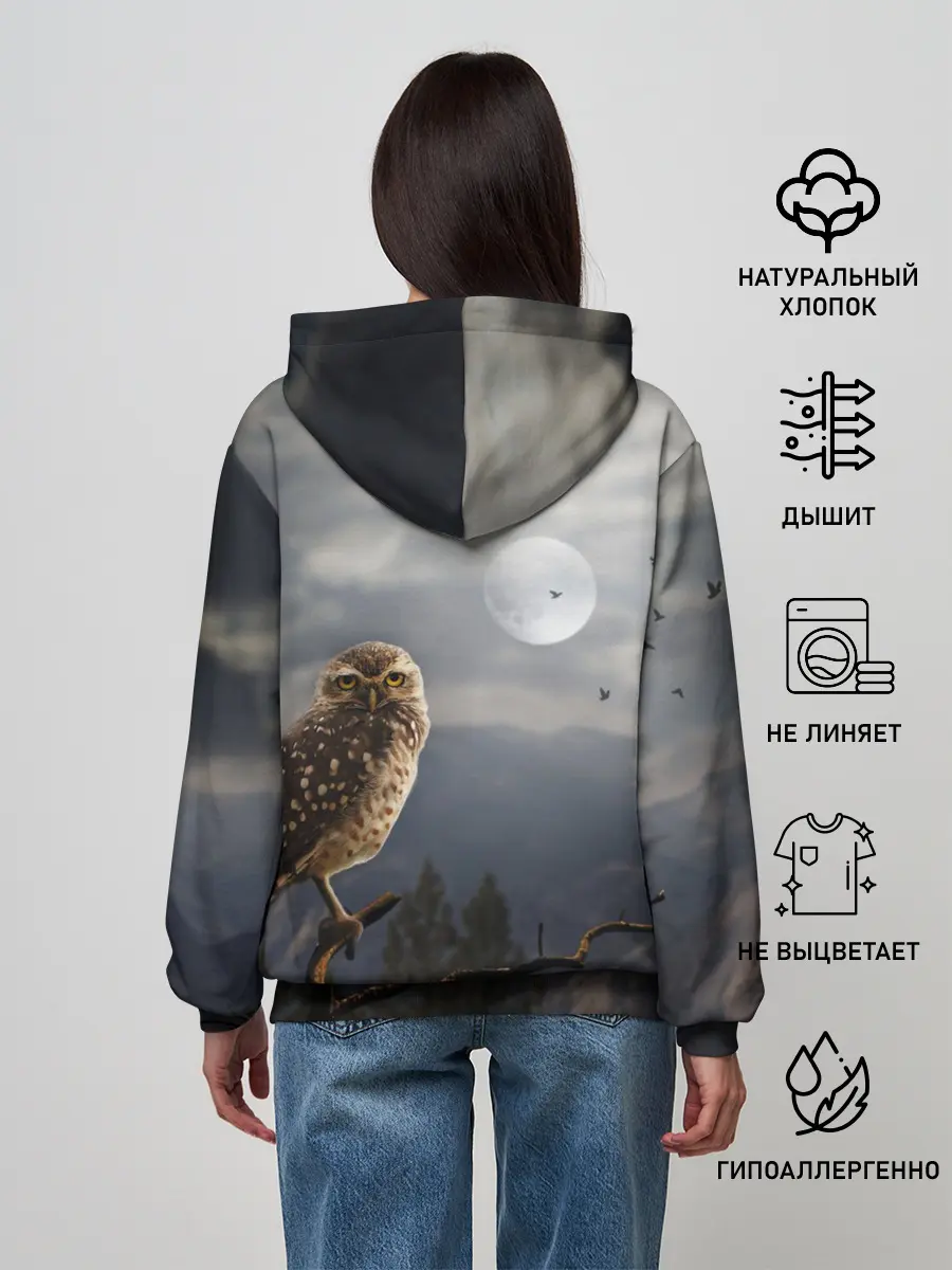 Женское худи / Сова