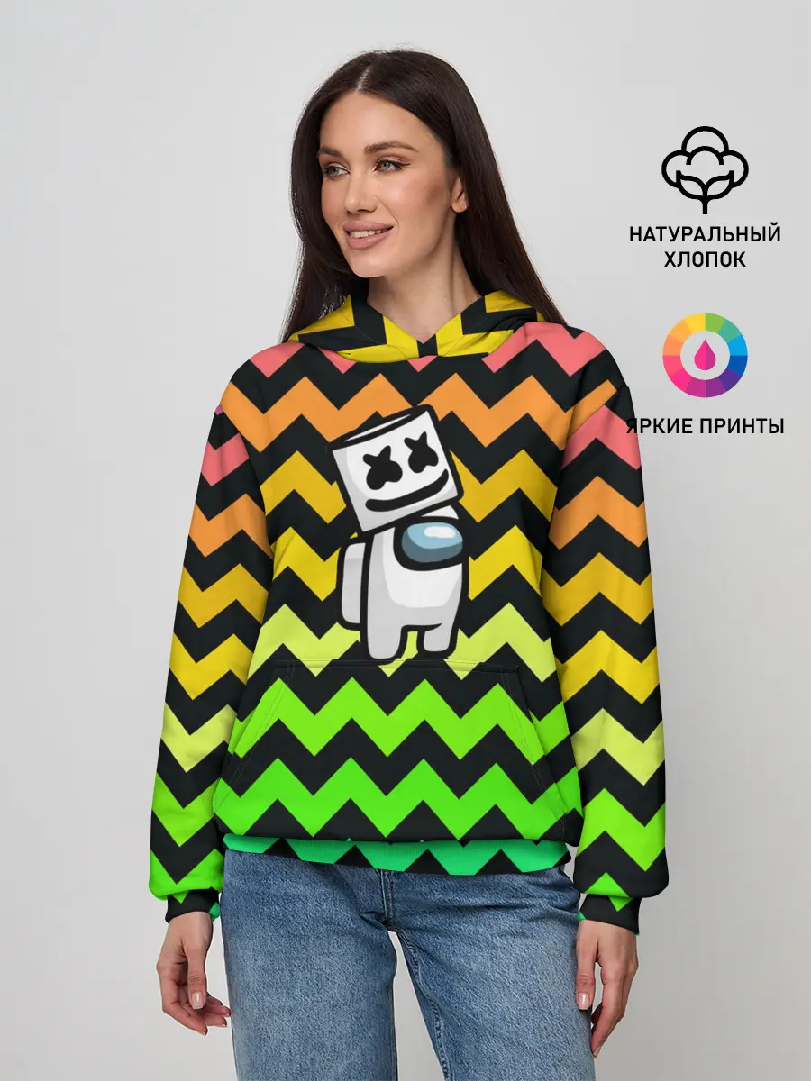 Женское худи / Among Us Marshmello