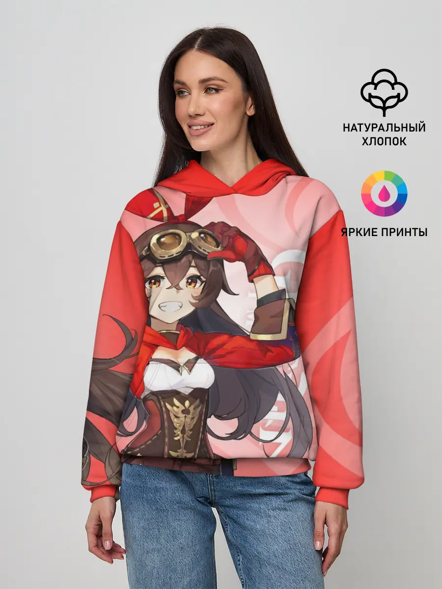 Женское худи / GENSHIN IMPACT, ЭМБЕР,