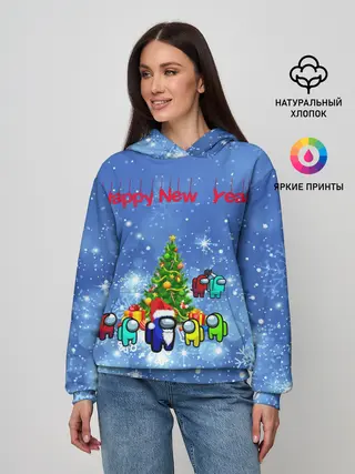 Женское худи / Among Us New Year