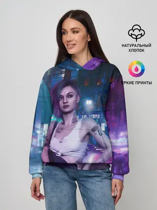 Женское худи / Cyberpunk 2077