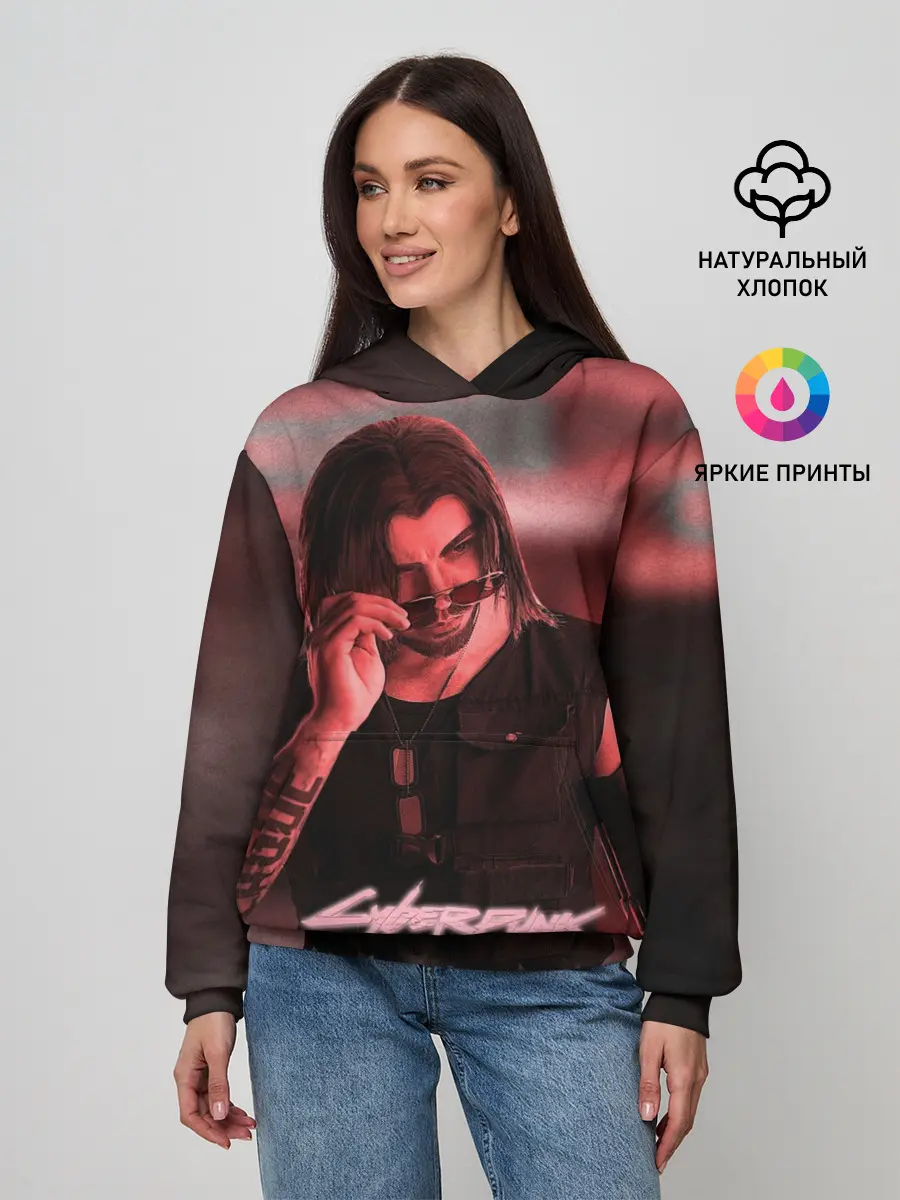 Женское худи / Johnny Silverhand Cyberpunk