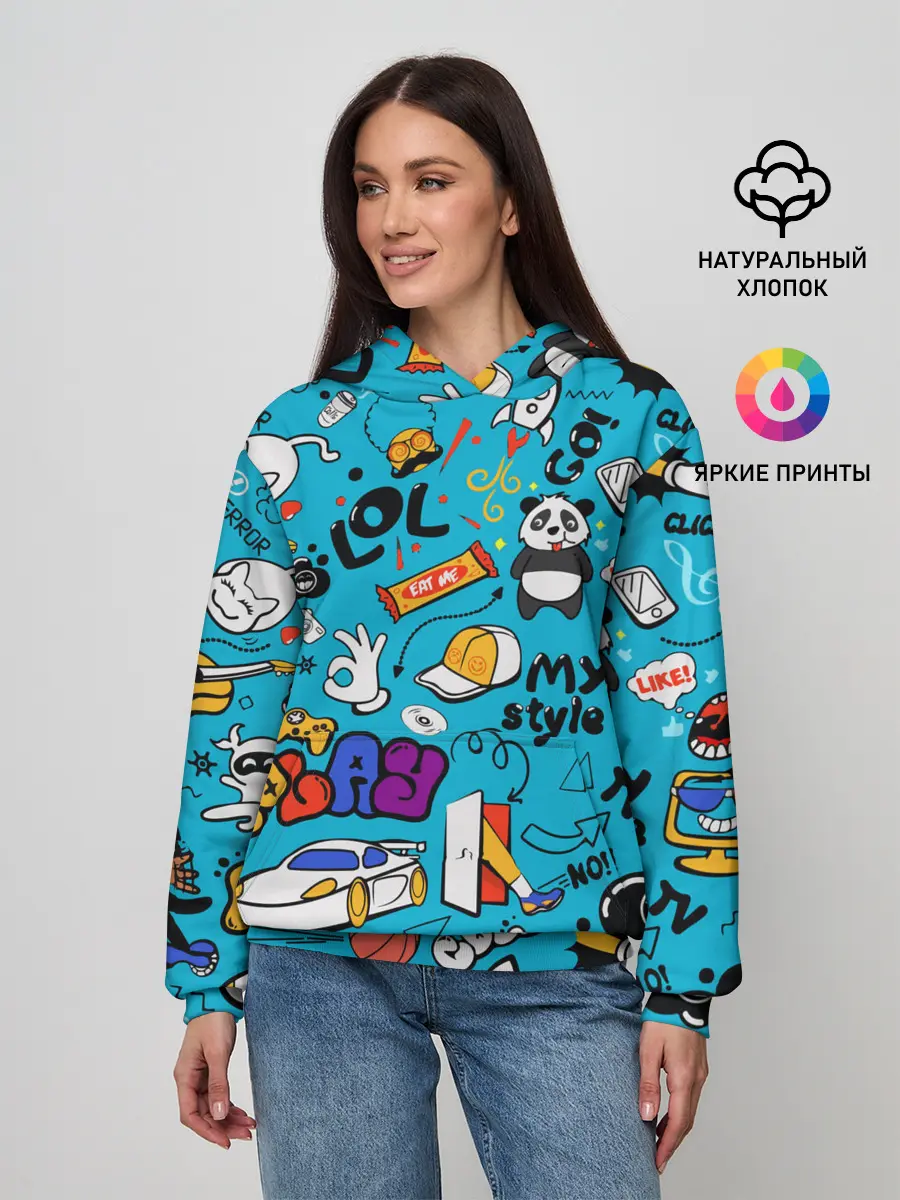 Женское худи / Детское граффити