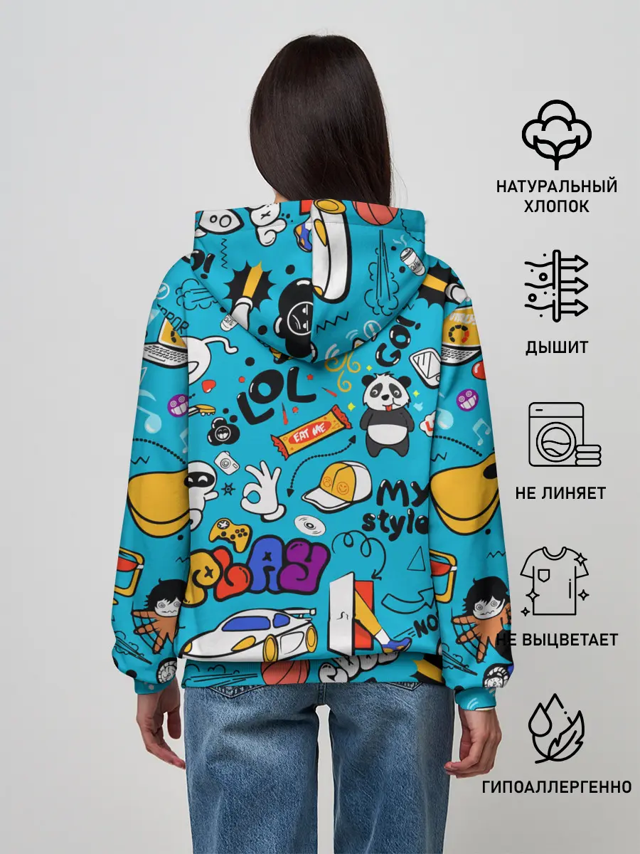 Женское худи / Детское граффити