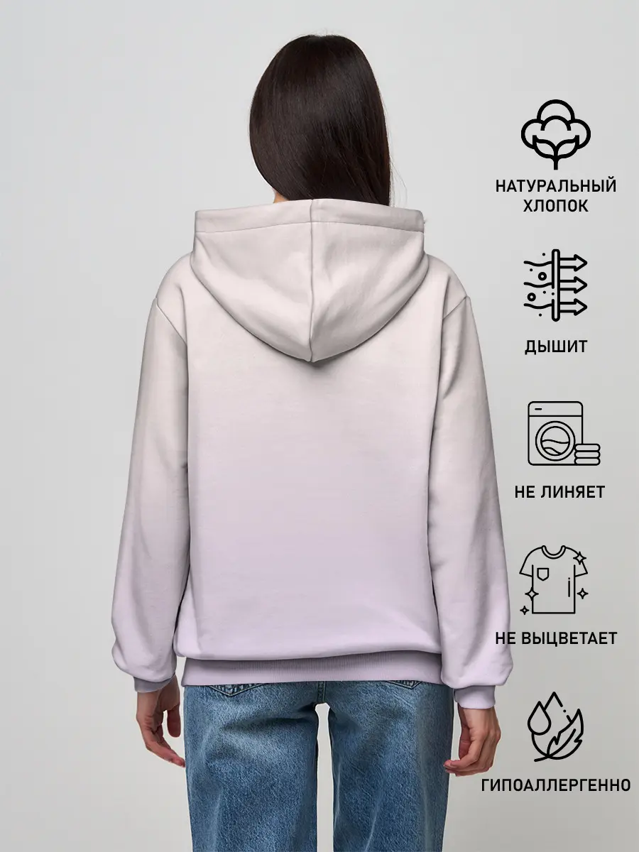 Женское худи / малышка чиби пончик лис