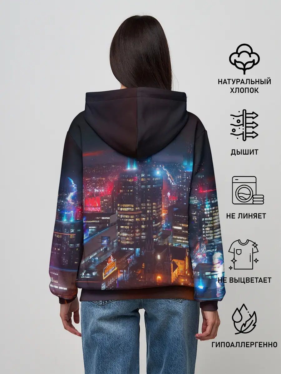 Женское худи / Найт сити