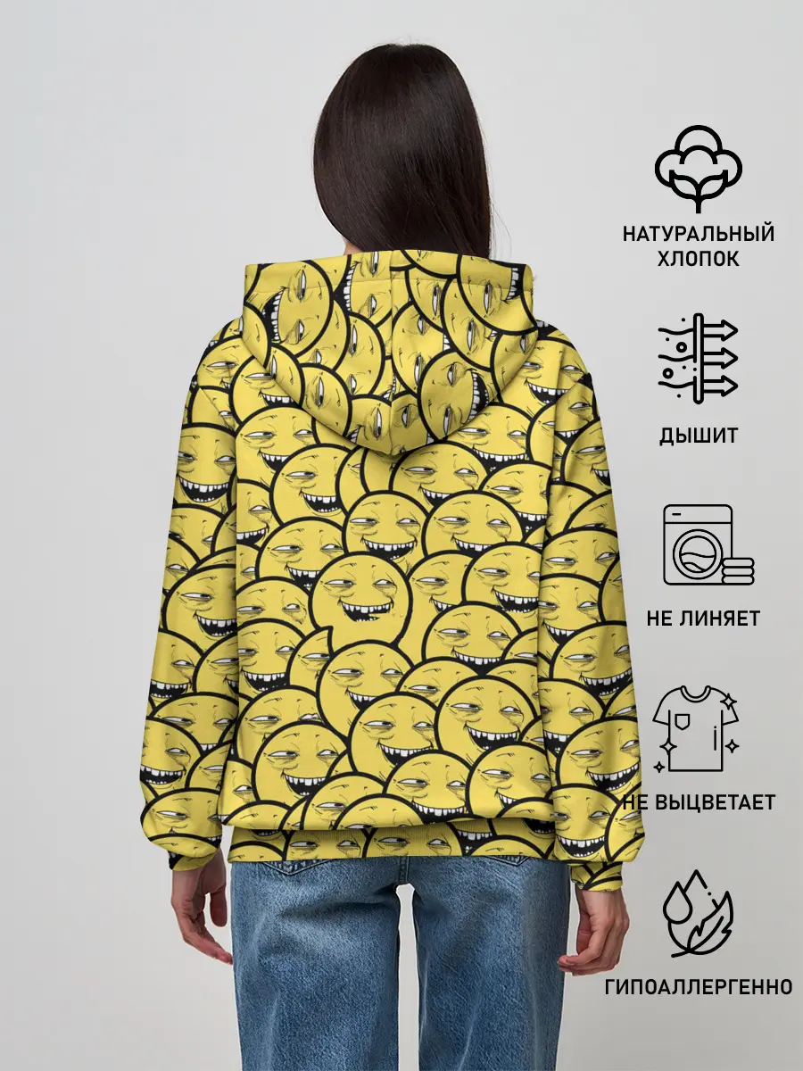 Женское худи / Йоба-смайлики