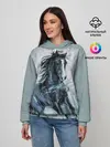 Женское худи / нарисованный конь