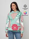 Женское худи / Арбузно-цитрусовый узор