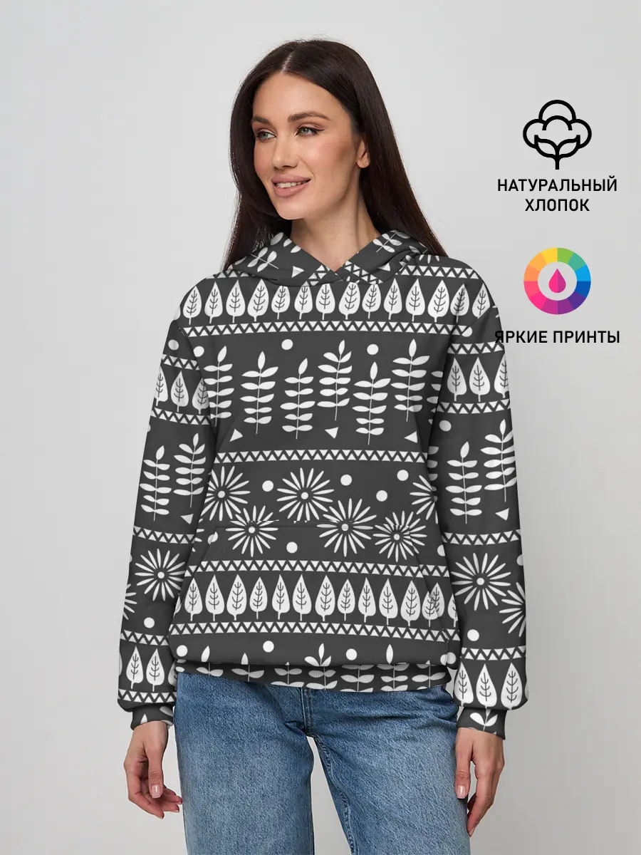 Женское худи / Этнические узоры