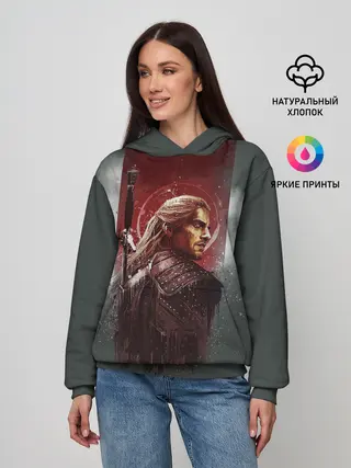 Женское худи / The Wticher 3D
