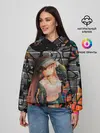 Женское худи / Anime Girl with Graffiti