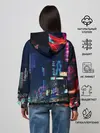 Женское худи / Киберпанк 2077 глитч