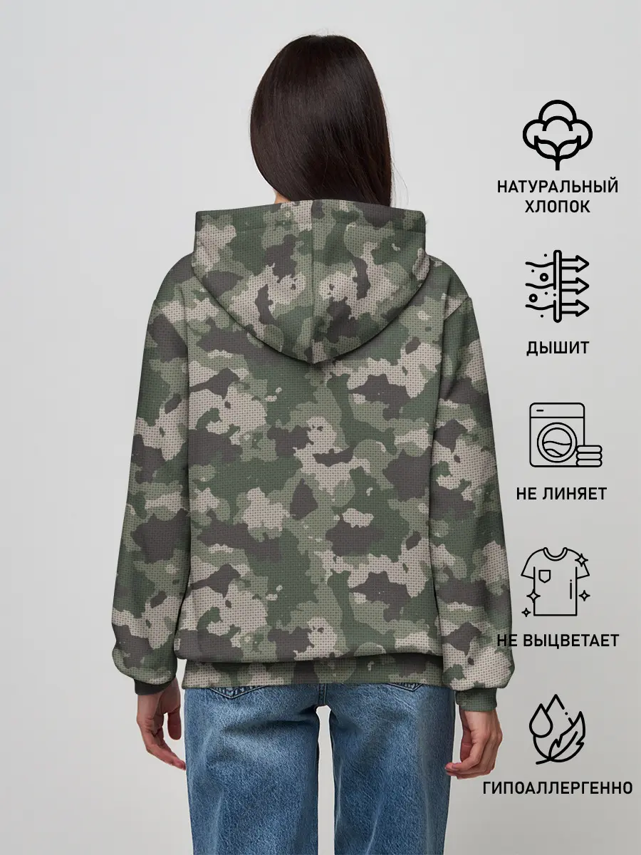 Женское худи / Классический камуфляж