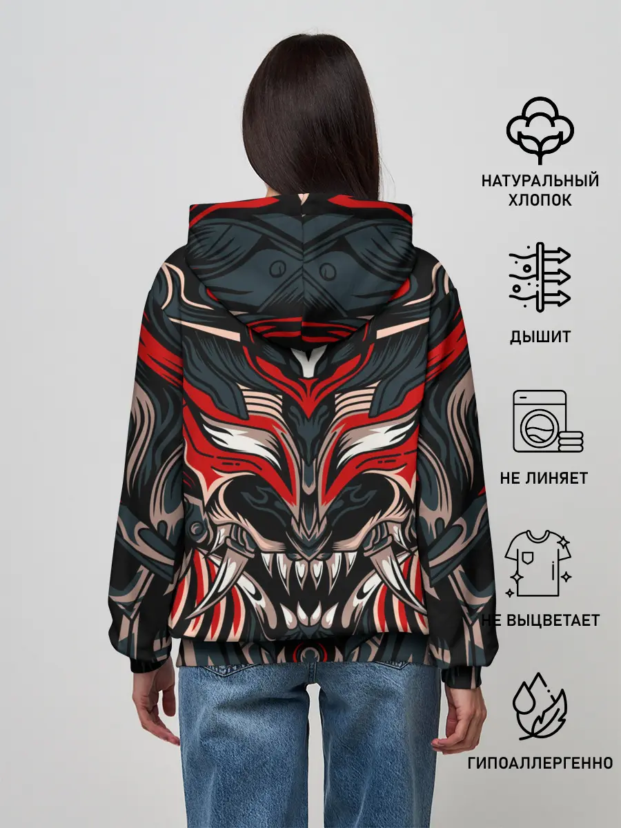 Женское худи / Черный самурай