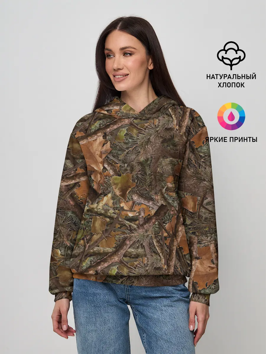 Женское худи / Охотничий камуфляж