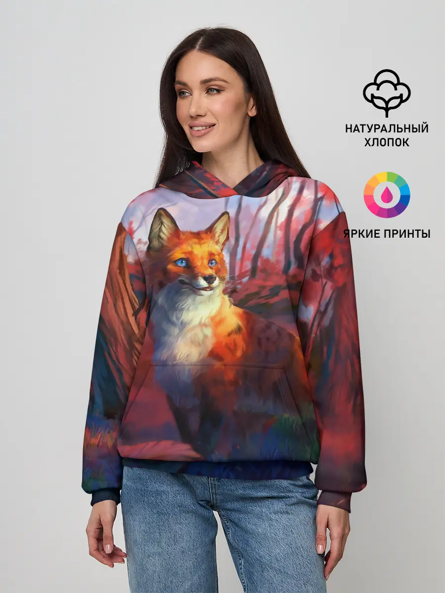 Женское худи / Рыжая лиса