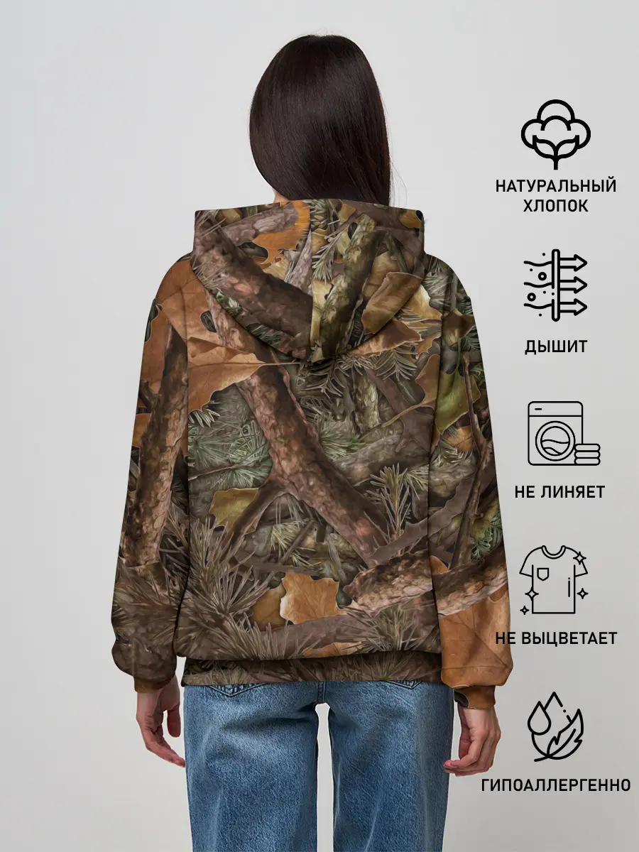 Женское худи / Охотничий камуфляж