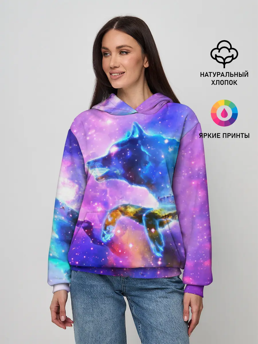 Женское худи / Волки