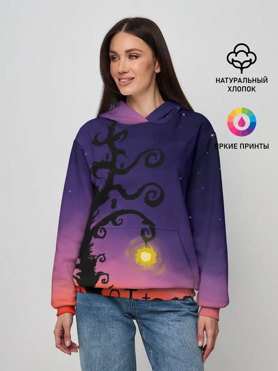 Женское худи / Ночь