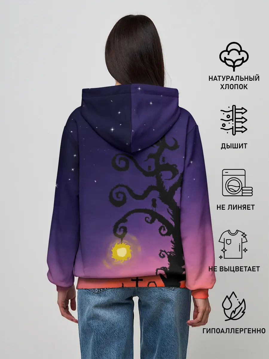 Женское худи / Ночь
