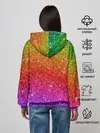 Женское худи / Блестки радуги