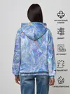 Женское худи / 3d ice glitch