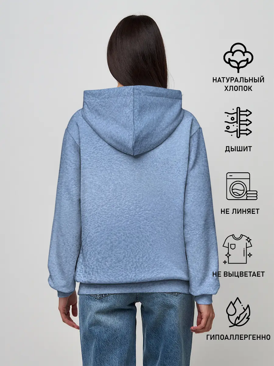 Женское худи / Улыбающийся кот