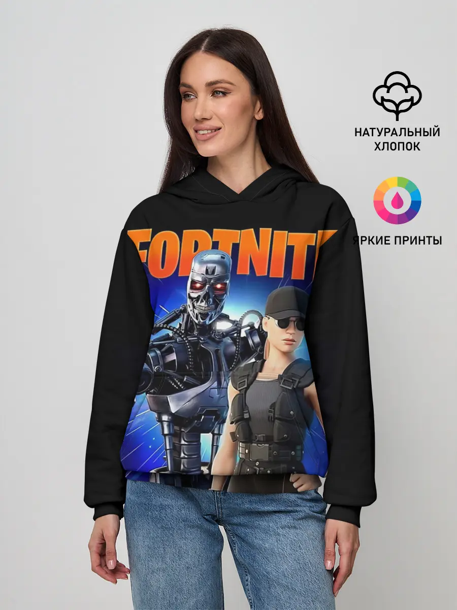 Женское худи / Fortnite терминатор