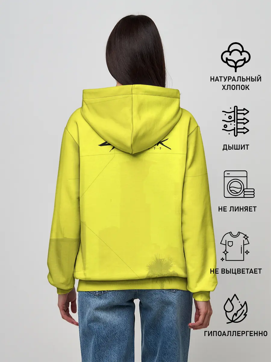 Женское худи / Cyberpunk 2077 - Пальмы