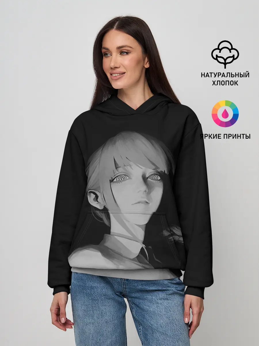 Женское худи / Makima Chainsaw Man 3D модель