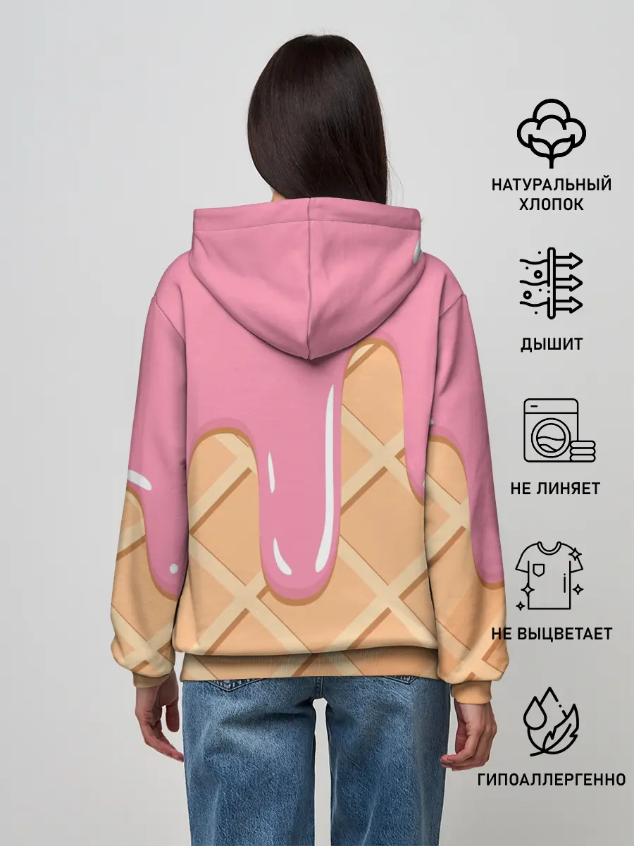 Женское худи / Мороженое Рожок