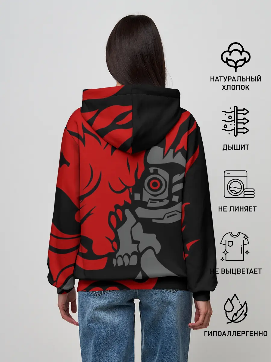 Женское худи / CyberPunk 2077 | SAMURAI KEANU