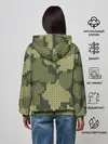 Женское худи / вязаный принт милитари