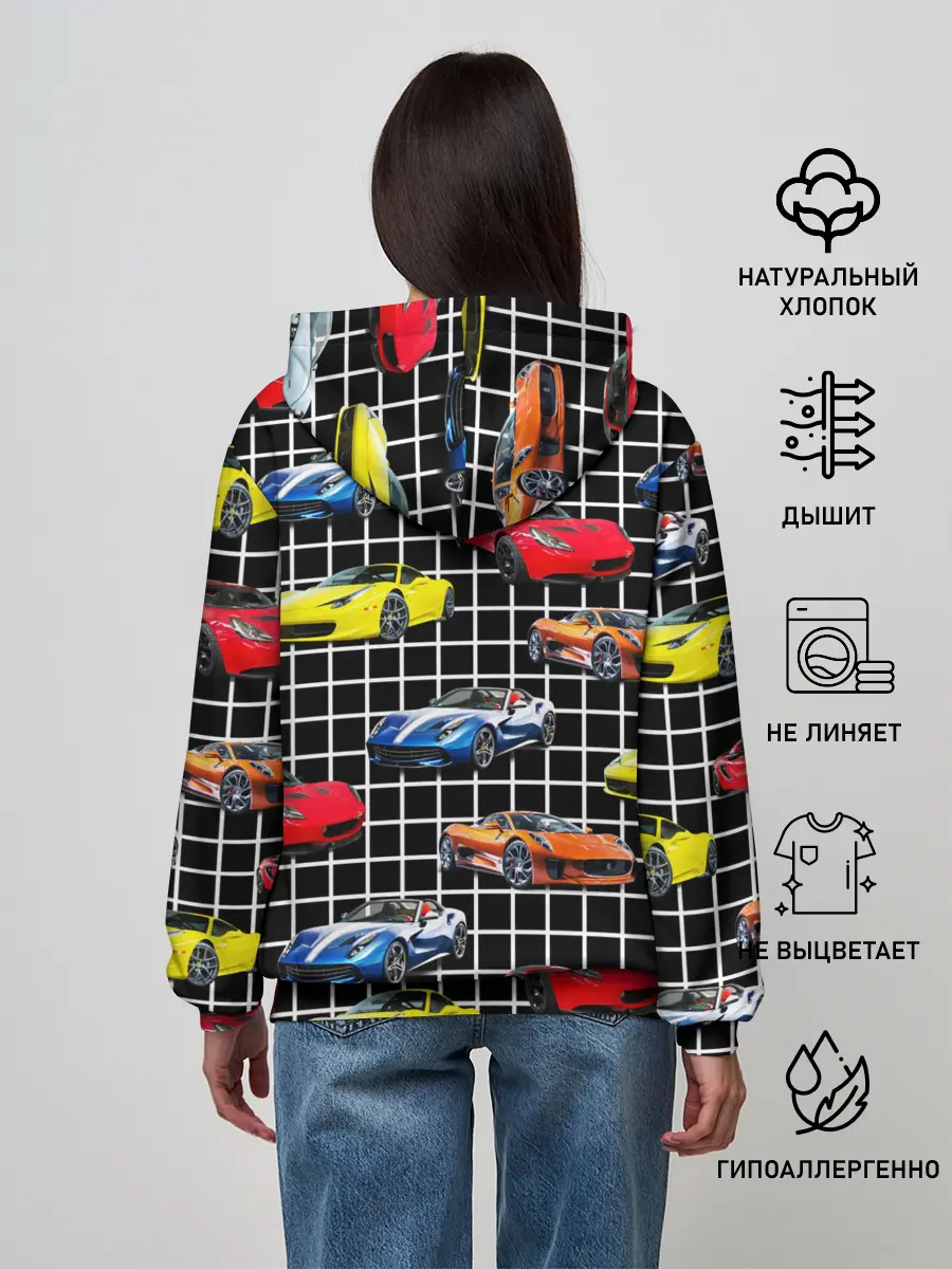 Женское худи / Гоночные тачки