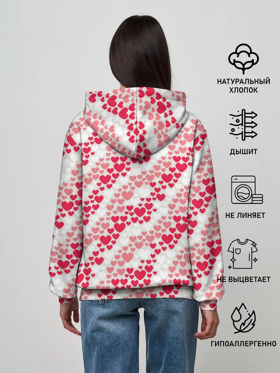 Женское худи / Волны Любви