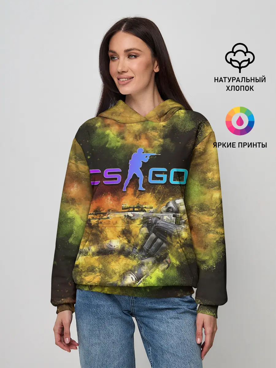 Женское худи / CS GO Gold dust