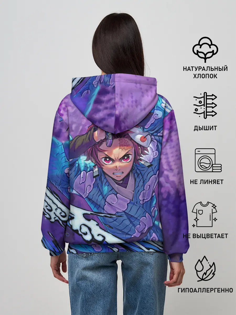 Женское худи / Танджиро камадо Клинок Демонов