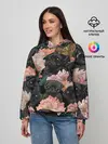 Женское худи / Мопсы и Цветы