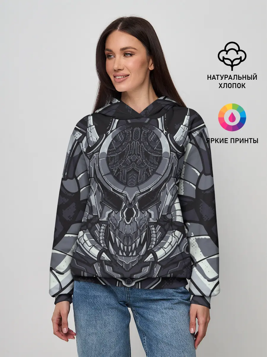 Женское худи / Механический робот