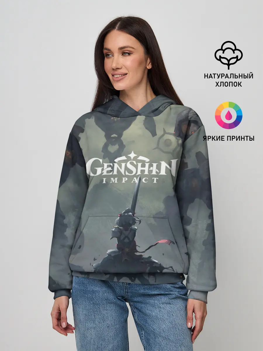 Женское худи / Genshin impact | Noelle