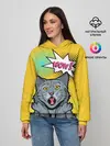 Женское худи / Pop Art Cat | Wow
